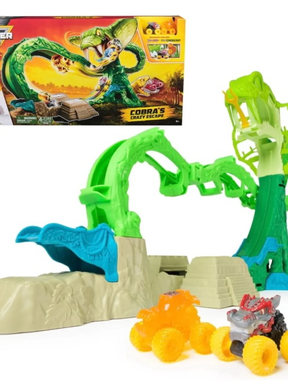 Monster Jam Cobra Crazy Escape mini jams Track Set -
